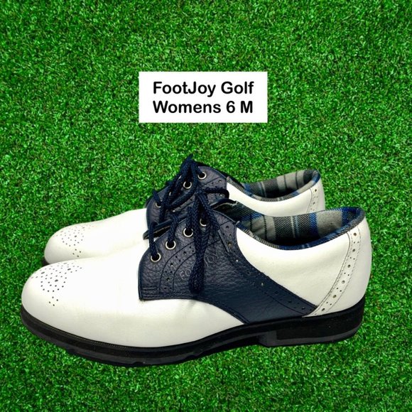 FootJoy Shoes Footjoys Womens Softjoys Terrains Whitenavy Leather